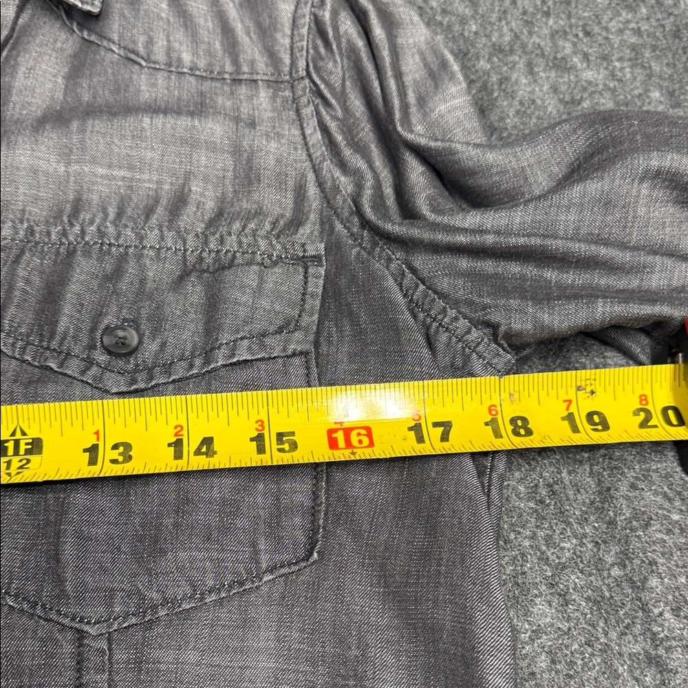 Bella Dahl Charcoal Button Down Shirt - Picture 4 of 7